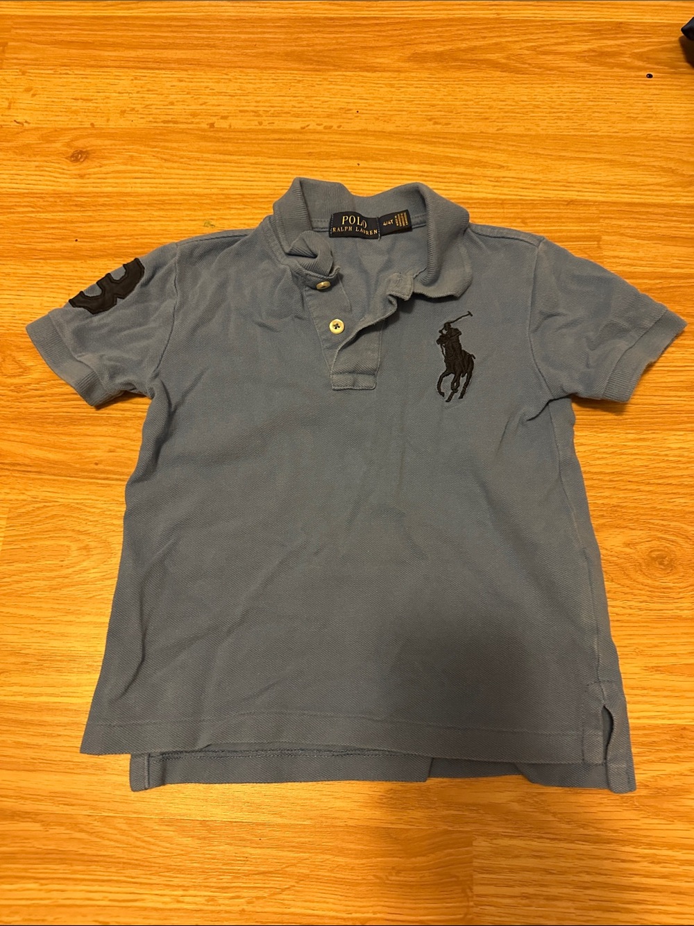 Polo by Ralph Lauren Light Blue Short Sleeve Polo with Black Pony